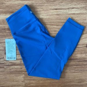 Lululemon Wunder Train HR Tight 25" Capri Blue Size 8 NWT